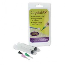 Crystal FX Glue Syringes to Attach Flatbacks using E6000 or thick adhesives - Pack of 4 syringes