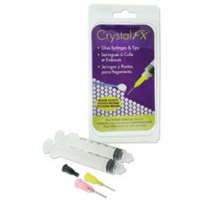 Crystal FX Glue Syringes to Attach Flatbacks using Gem-Tac Med Viscosity Glues  - 4 syringes
