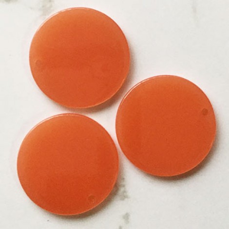 27x3mm Acrylic Earring Drop or Pendant with 2mm Hole - Peachy