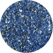 Art Institute Glass Glitter & Microbead Mix - Blue