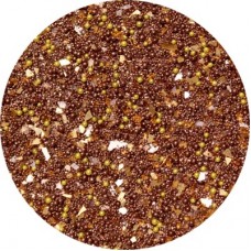 Art Institute Glass Glitter & Microbead Mix - Brown