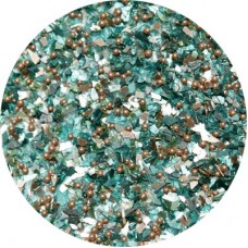 Art Institute Glass Glitter & Microbead Mix - Teal