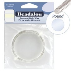 20ga Beadalon Round German Wire - Anti-tarnish Silver