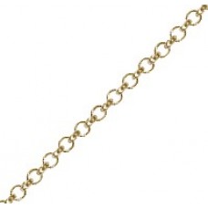 3.9mm Rollo Chain - Gold Plated