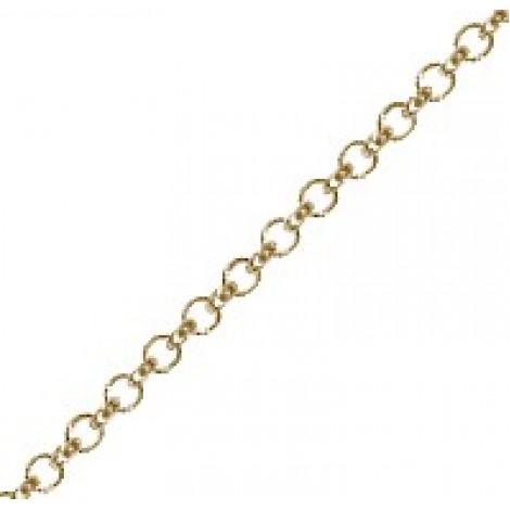 3.9mm Rollo Chain - Gold Plated