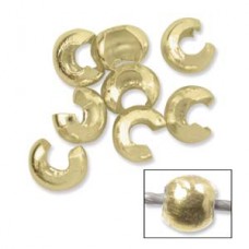 3.2mm Gold Filled Crimp Bead Covers
