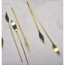 36mm 22ga Spear Shaped Gold Plated Headpins - Pack of 20