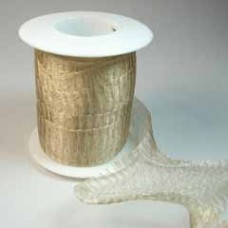 20mm WireLace Tubular Ribbon - Pale Gold - Per 30cm
