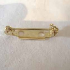 3/4" (20mm) Yellow Gold Plated Locking Bar Pins - Pack of 10