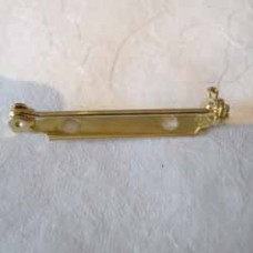 1.5" Gold Plated Bar Pins w/Locking Bar