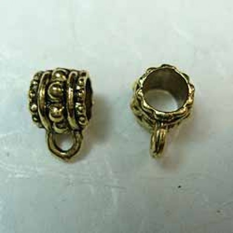 Pandora Style Tibetan Gold Hanger Beads w/5mm hole