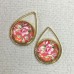 22x15mm (12mm ID) Gold Plated Brass Teardrop Bezel Settings - Per Pair 22x15mm (12mm ID) Gold Plated Brass Teardrop Bezel Settings - Per Pair