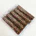3mm Rustic Handmade Greek Ceramic Seed Beads - Autumn Rust - 6.2gm Vial