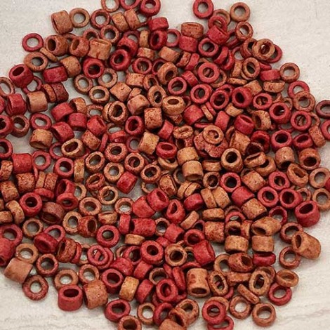 3mm Rustic Handmade Greek Ceramic Seed Beads - Copper Autumn - 260gm Bulk Pack 3mm Rustic Handmade Greek Ceramic Seed Beads - Copper Autumn - 260gm Bulk Pack