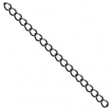 3x4mm Gunmetal Soldered Curb Chain