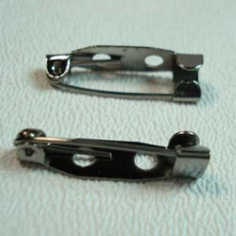 3/4" (20mm) Non-Locking Gunmetal Bar Pins - Pack of 12