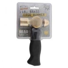 Beadsmith 1lb Brass Ergo Hammer