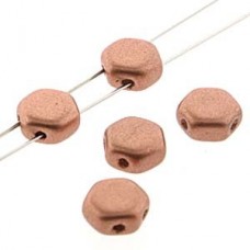 6mm Cz Honeycomb Beads - Crys Vintage Copper - Pack of 30