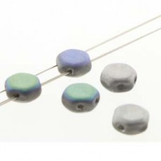 6mm Cz Honeycomb Beads - Glittery Matte Silver