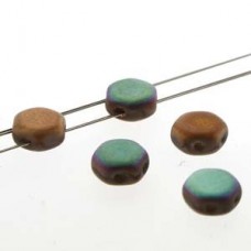 6mm Cz Honeycomb Beads - Glittery Matte Bronze - Pack of 30
