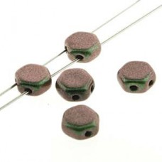 6mm Cz Honeycomb Beads - Motley Sage & Citrus - Pack of 30