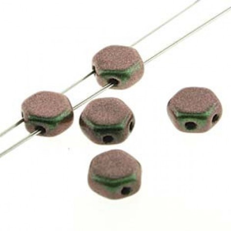 6mm Cz Honeycomb Beads - Motley Sage & Citrus - Pack of 30