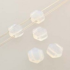 6mm Honeycomb Jewel Beads - Chiseled Opal- Pack of 30