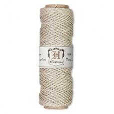 1mm 20lb Hemptique Polished Hemp Cord - Metallic Blue-Natural - 98ft (29.8m)