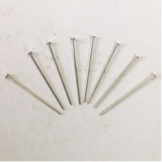 22mm (1") 21ga Head Pins - Nickel Plated - Pack of 50