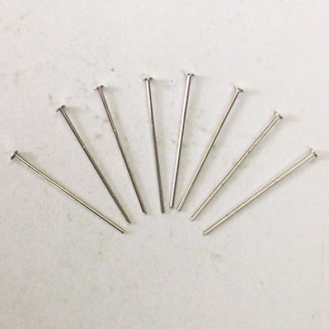 22mm (1") 21ga Head Pins - Nickel Plated