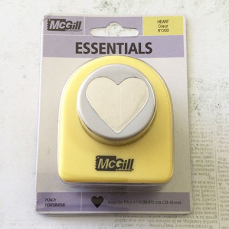 1-1/8 x 1in (28.6x25.4mm) McGill Heart Paper Shape Punch