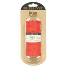 .55mm (10lb) Beadsmith Hemp Cord - Scarlet - 120m