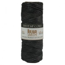 1mm (20lb) Beadsmith Natural Hemp Cord - 60m - Black