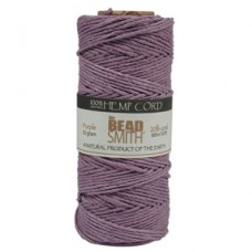 1mm (20lb) Beadsmith Natural Hemp Cord - 60m - Purple