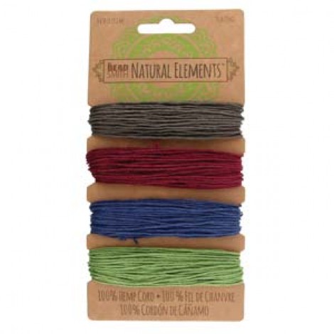 1mm (20lb) Beadsmith Hemp Cord - Dark Colours x 4 (36 metres) 1mm (20lb) Beadsmith Hemp Cord - Dark Colours x 4 (36 metres)