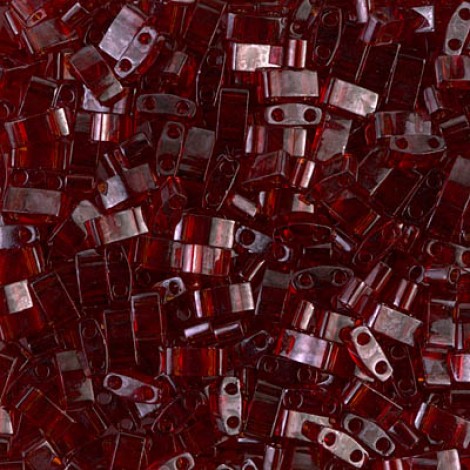 Miyuki Half-Tila Beads - Garnet Gold Luster - 7.8gm Miyuki Half-Tila Beads - Garnet Gold Luster - 7.8gm