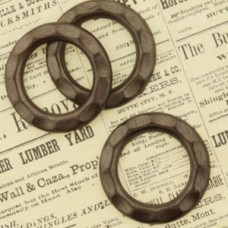 23mm Vintaj Natural Brass Open Gear - Pack of 2