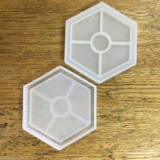 95x115mm ID Silicone Hexagon Coaster Mould