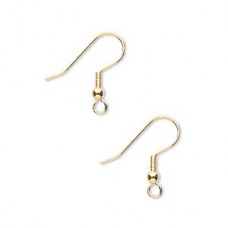 17mm Ball & Coil Surgical Steel Earwires - Hamilton Gold Plated