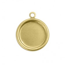 12mm ID Brass Circle Bezel Setting with Ring