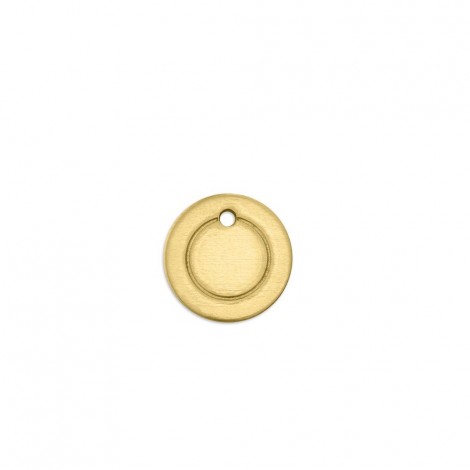1/2in (12.5mm) ImpressArt Brass 18ga Border Circle w/Ring