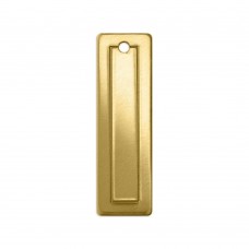 11x48mm ImpressArt 18ga Brass Lge Rectangle Border Blank - Pack of 6