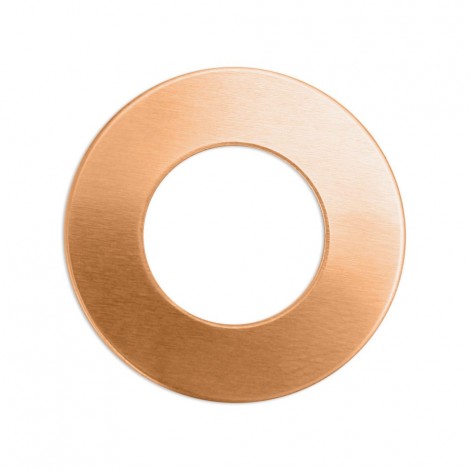 1" (25mm) 18ga Copper Premium ImpressArt Blank Washer