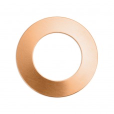 1-1/2" (38mm) 24ga Copper ImpressArt Blank Washers - Pack of 2