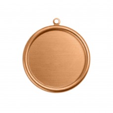 29mm (24mm ID) ImpressArt Copper Circle w-Bezel & Ring - Pack of 2