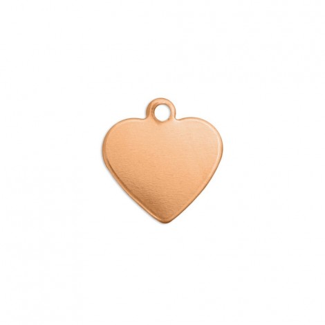 1/2" (12.5mm) 24ga ImpressArt Copper Heart Blanks