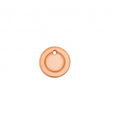 1/2" (12.5mm) ImpressArt Copper Border Circle Blank - Pack of 12