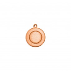 1/2in (12.5mm) ImpressArt Copper 18ga Border Circle w/Ring