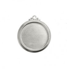 12mm ID 24ga ImpressArt Nickel Silver Circle Bezel with Fancy Ring