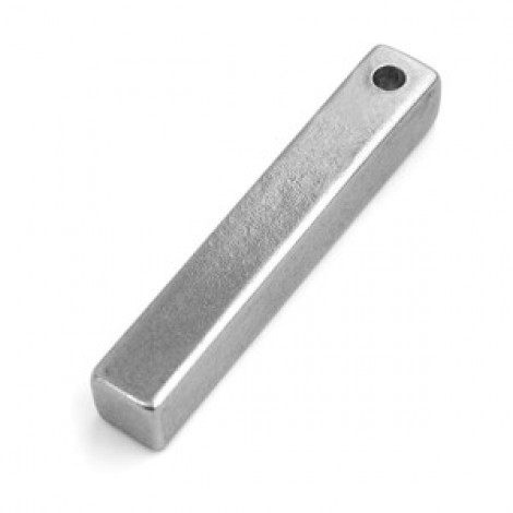 38x6mm ImpressArt Soft Strike Pewter Rectangle Drop - Each 38x6mm ImpressArt Soft Strike Pewter Rectangle Drop - Each